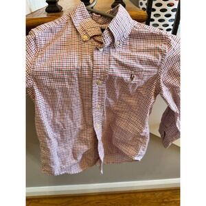 polo ralph lauren button up‎ boy's 5